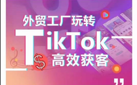外贸工厂玩转TikTok高效获客，多种引流方式与账号定位技巧，拆解爆款短视频打造成功案例_80楼网创