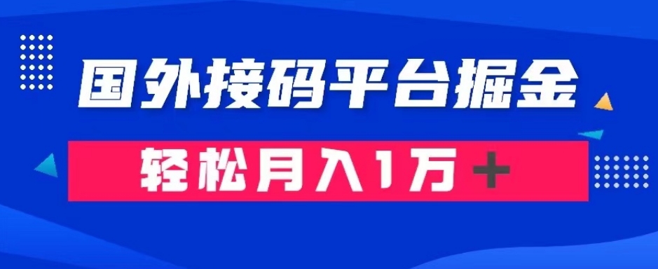 通过国外接码平台掘金：成本1.3，利润10＋，轻松月入1万＋【揭秘】_80楼网创