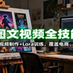 AI图文视频全技能课：生图/改图/视频制作+Lora训练，覆盖电商 、设计多场景