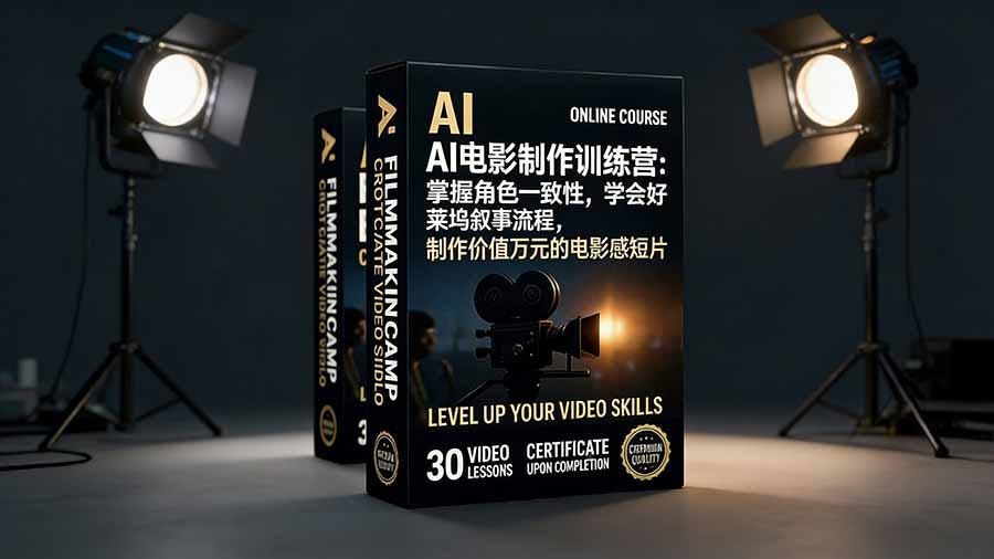 （17223期）AI电影制作训练营：掌握角色一致性，学会好莱坞叙事流程，制作价值万元的电影感短片